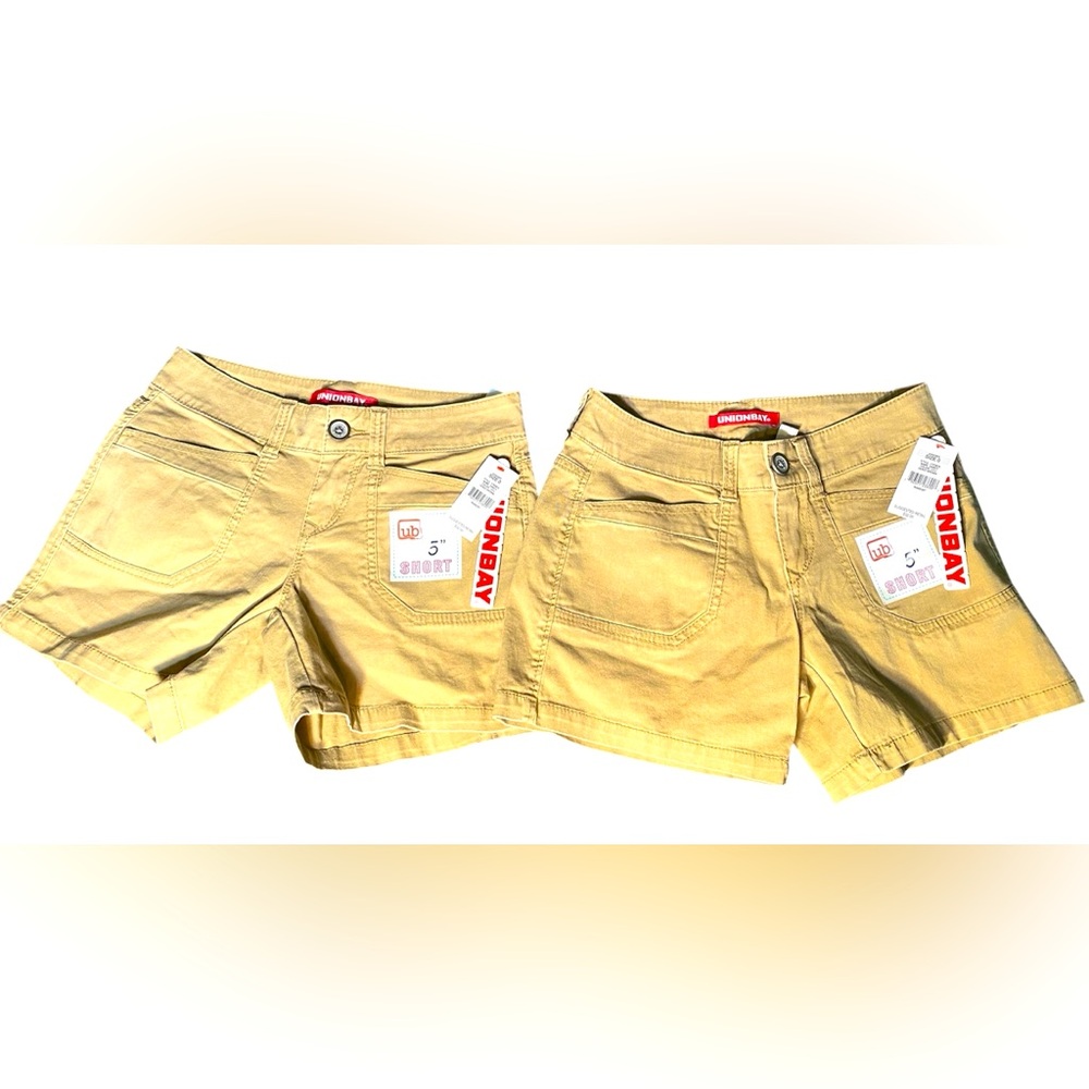 NWT UnionBay Darcy sandy brown shorts x2 with 5” inseam size 0